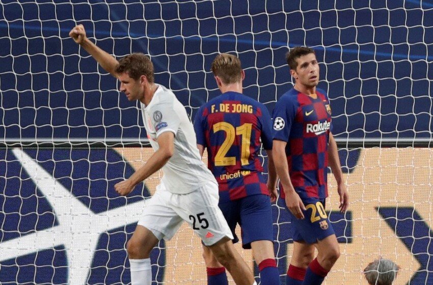  Aplastante e histórica goleada del Bayern Munich Vs Barcelona  8-2