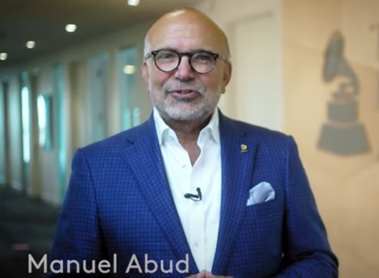  El CEO de la Academia Latina de la Grabación, Manuel Abud, envía un mensaje